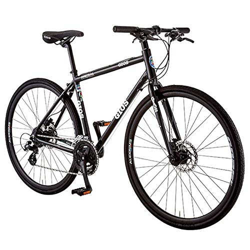 クロスバイク マウンテン ブラック艶消し 28c 18段 通勤快速